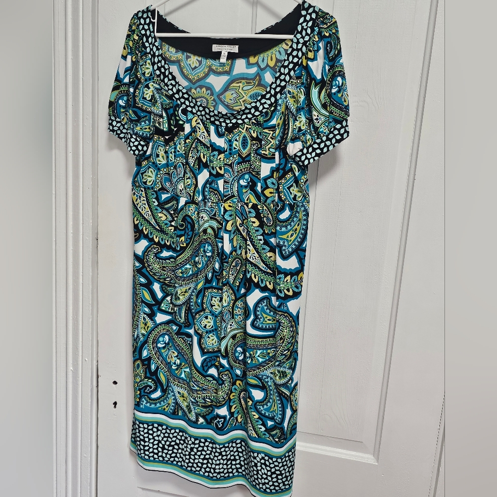 Paisley Print Women's Dress